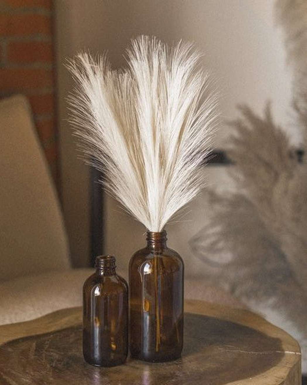 Cream Faux Mini Pampas Grass (3)