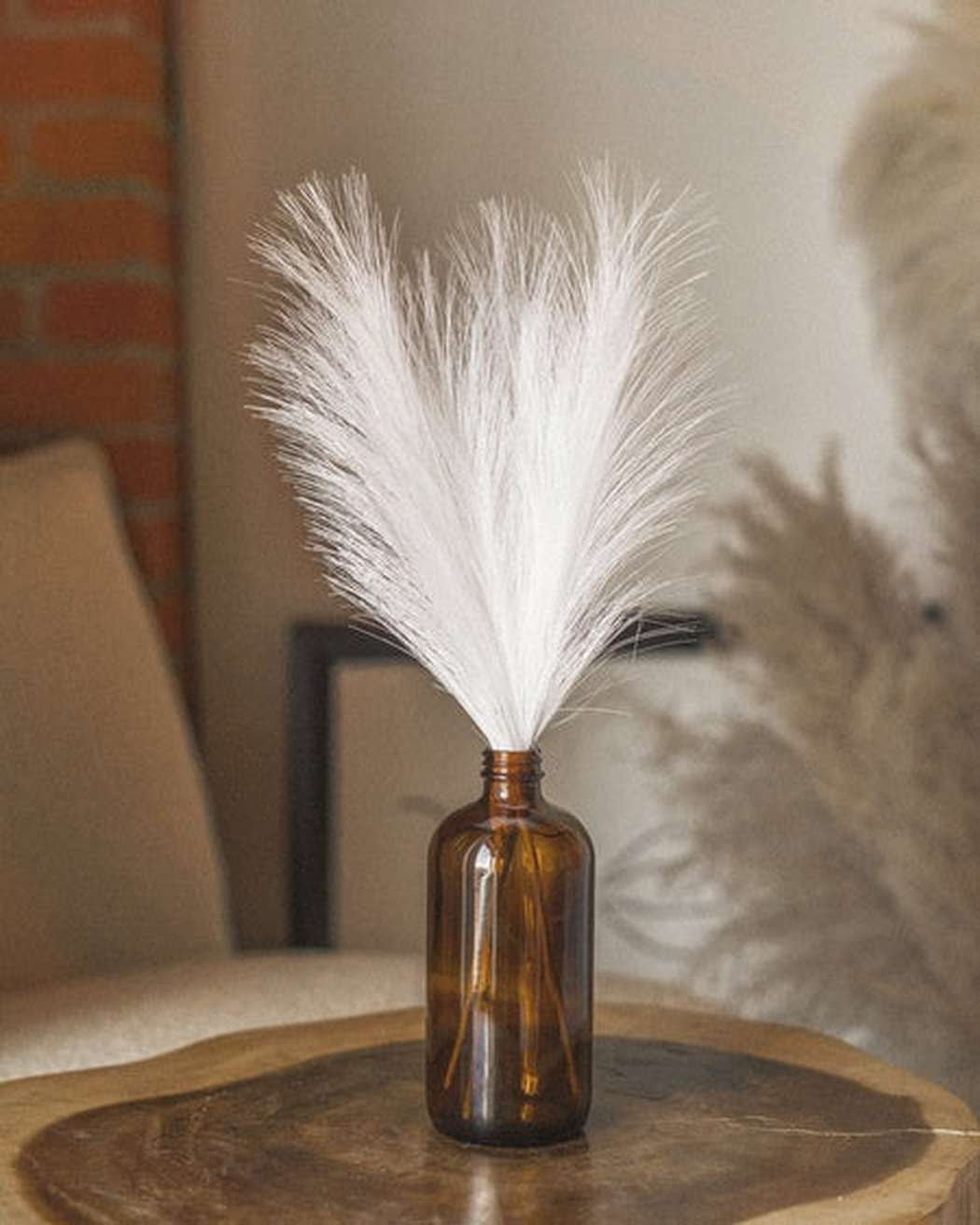 White Faux Mini Pampas (3)