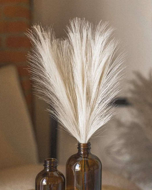 Cream Faux Mini Pampas Grass (3)
